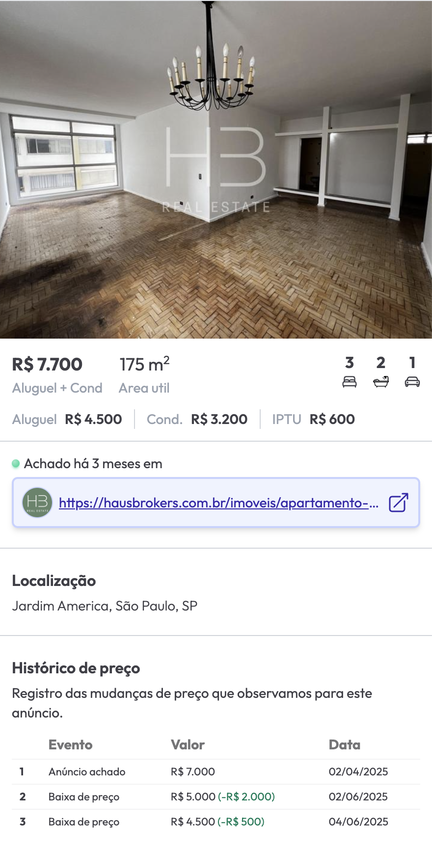 Imóvel com duas quedas de preço